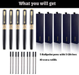 Load image into Gallery viewer, Personalized Office Gift Pens Engraved with Name Logo or Message, Phone Number 5 set/a pack