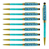 Load image into Gallery viewer, Personalized Crystal Pens with Stylus Tip - 10 PCS/ Pack