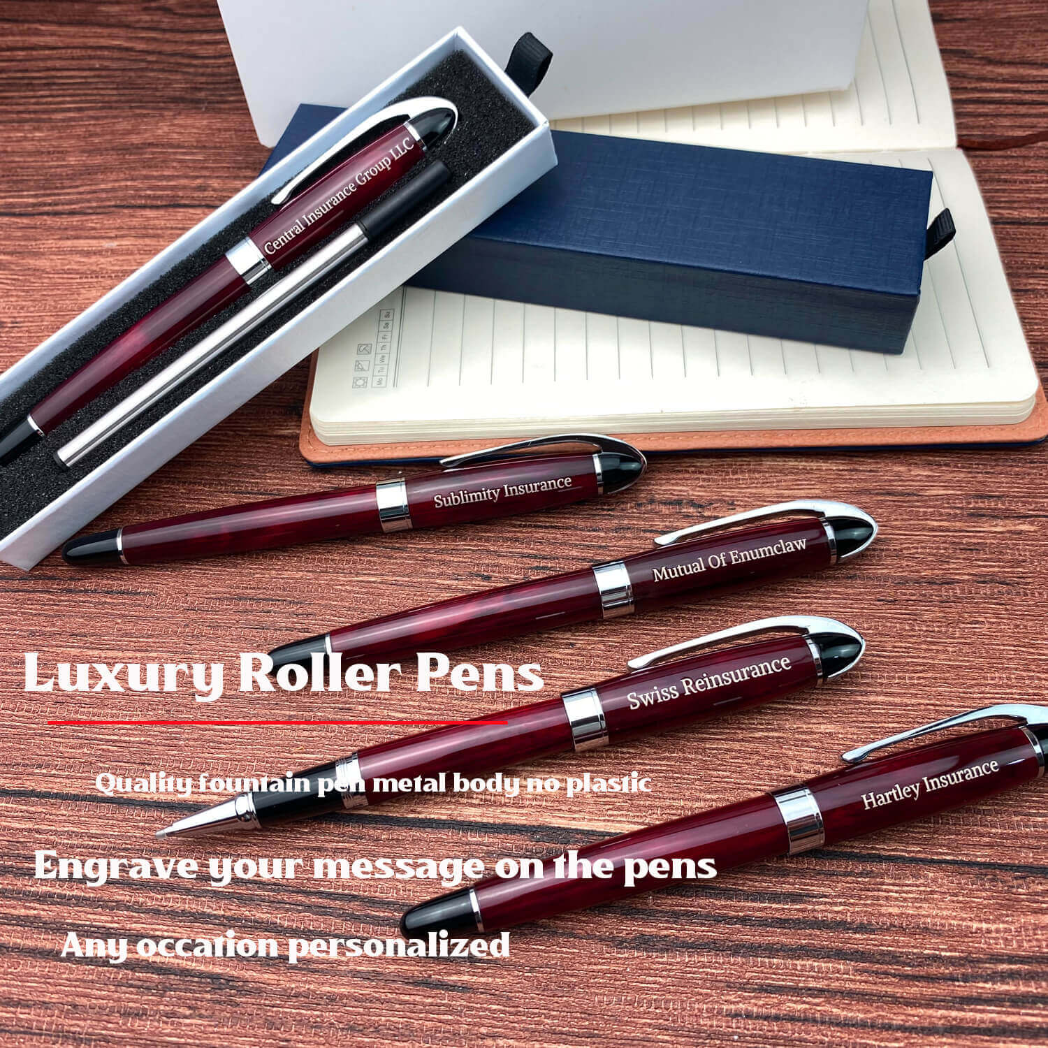 Custom Gift Ballpoint Pens 5 set/a pack – Ancolo office