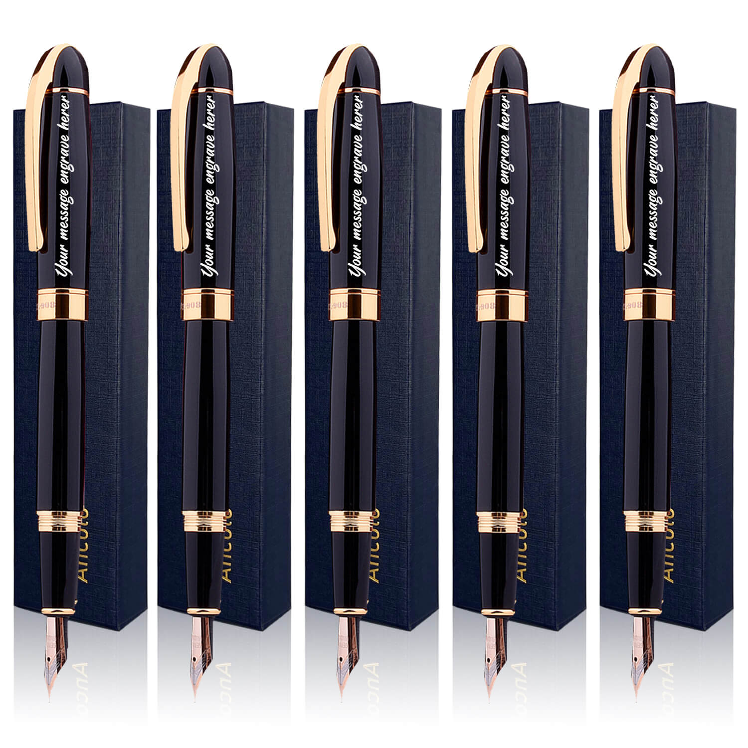 Engrave Fountain pens Custom your name or message on the pens