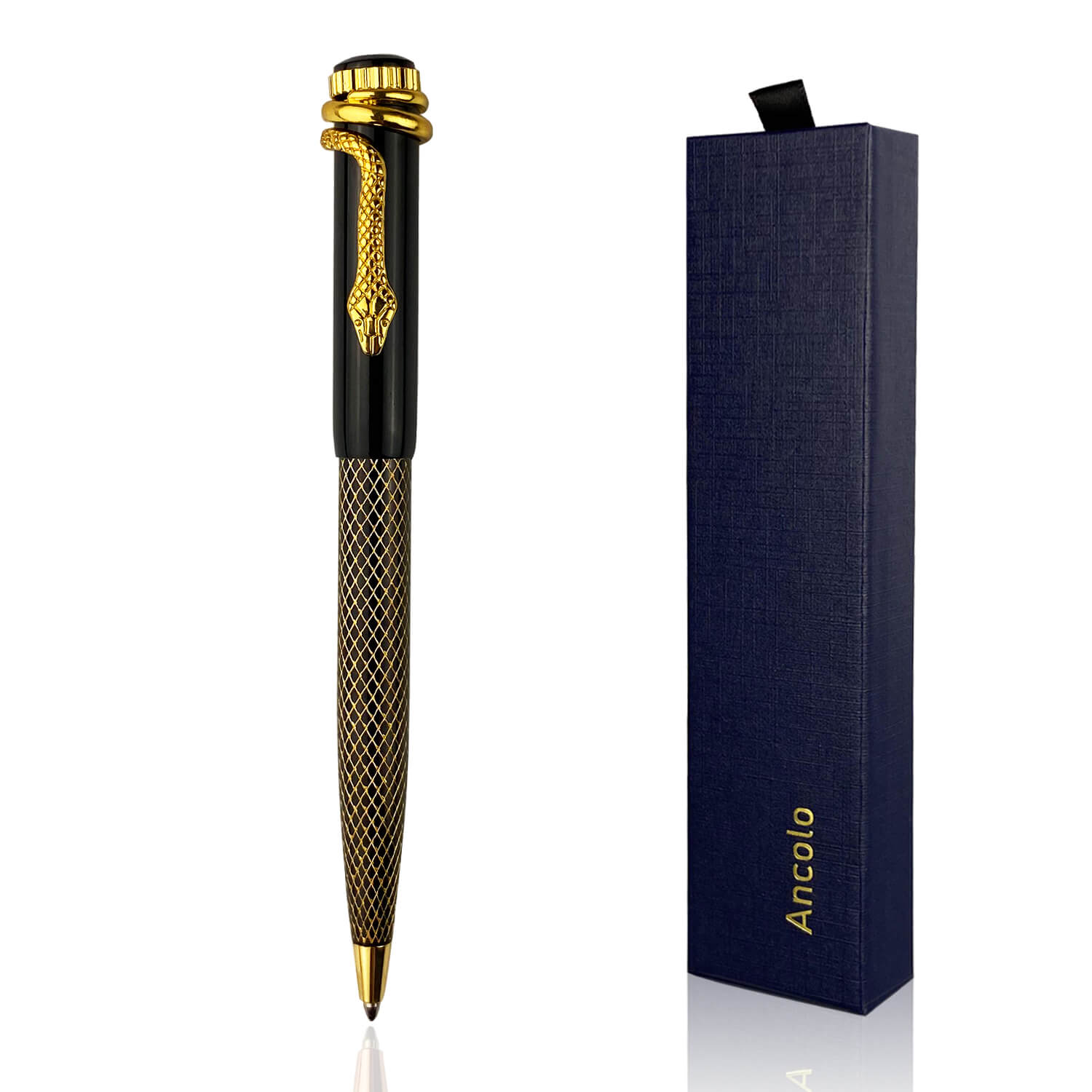 Custom Luxury Ballpoint Pens Snake Clip - with Gift Box – Ancolo office