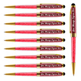 Load image into Gallery viewer, Personalized Crystal Pens with Stylus Tip - 10 PCS/ Pack