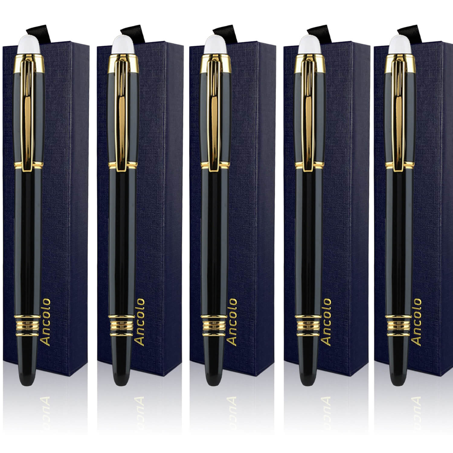 Wordsworth and Black Rollerball Pen - Luxe Pen - 24K Gouden Afwerking, Zilver Lak, Inktvulling, Navulbaar Hoogwaardige Cadeau voor Mannen & Vrouwen ,Mooie en Elegante Pennen voor Werk Wordsworth and Black Rollerball Pen - Luxe Pen - 24K Gouden Afwerking, Zilver Lak, Inktvulling, Navulbaar Hoogwaardige Cadeau voor Mannen & Vrouwen ,Mooie en Elegante Pennen voor Werk