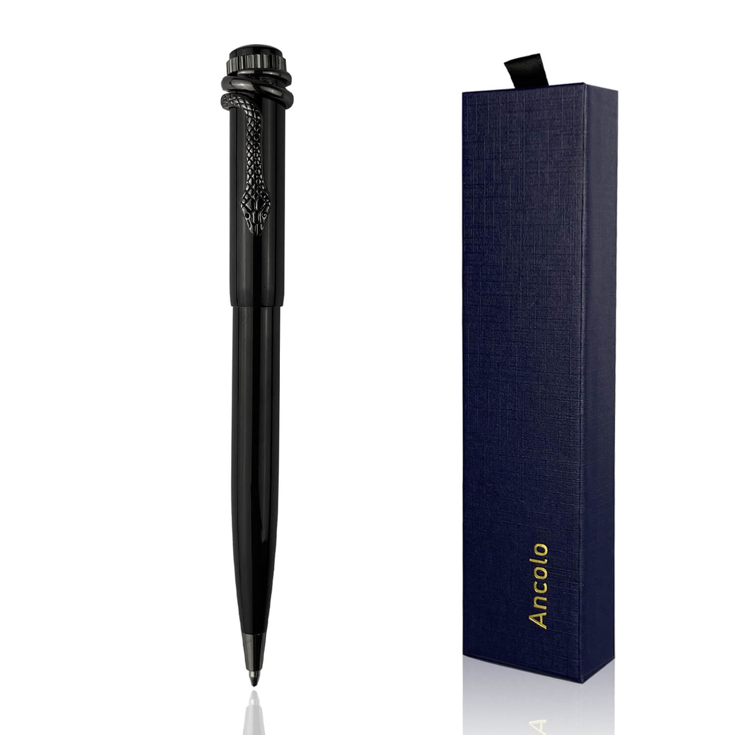 Custom Luxury Ballpoint Pens Snake Clip - with Gift Box – Ancolo office