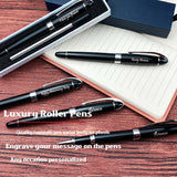 Load image into Gallery viewer, Personalized Roller Pens -Engraved Personnal Name/Slogan/Phone Number 5 set/a pack