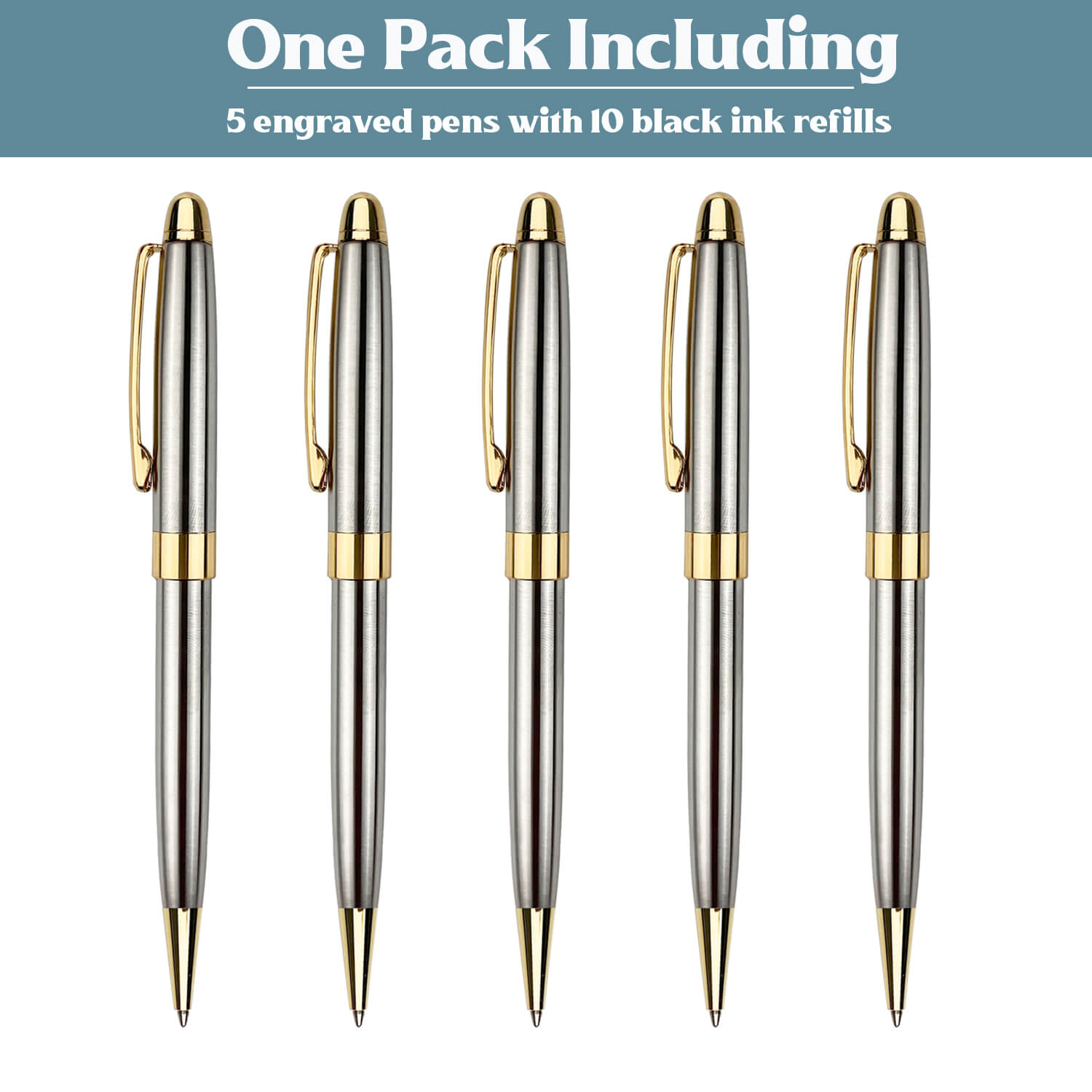 Custom Gift Ballpoint Pens 5 set/a pack – Ancolo office