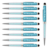 Load image into Gallery viewer, Personalized Crystal Pens with Stylus Tip - 10 PCS/ Pack