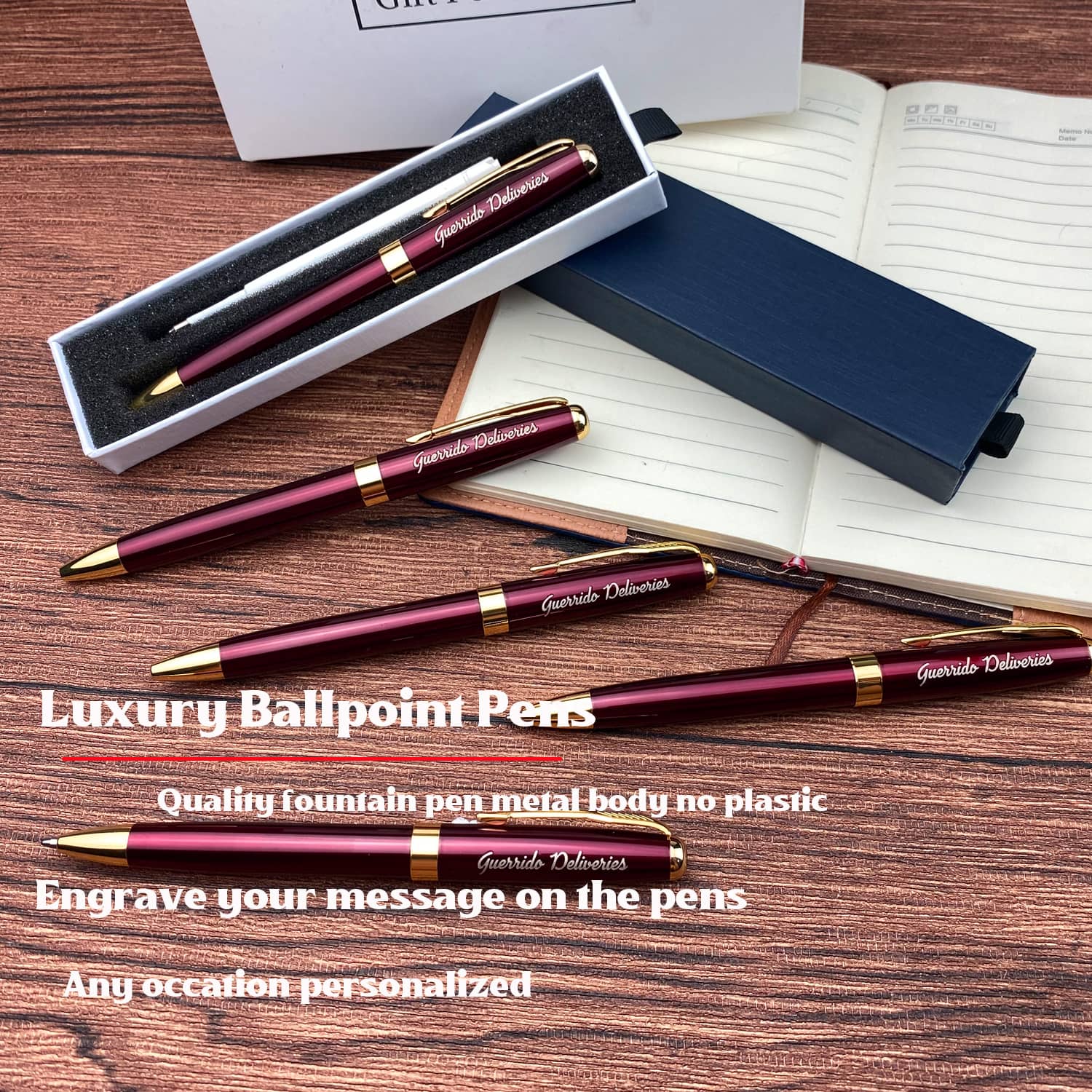 Custom Luxury Ballpoint Pens Snake Clip - with Gift Box – Ancolo office