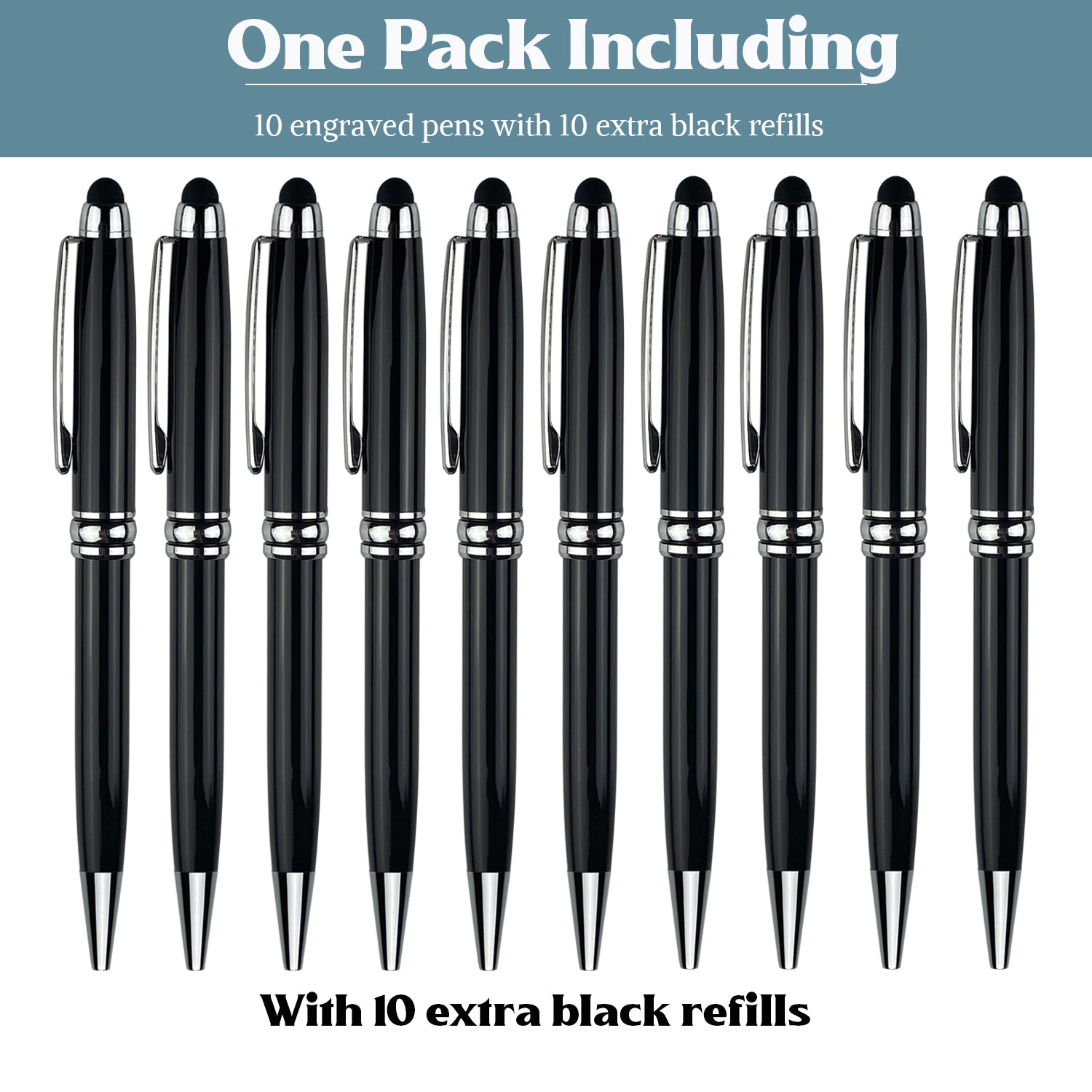 10 pcs Custom Printed bright light pens Personalized pens Diamond wedding  gift