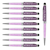 Load image into Gallery viewer, Personalized Crystal Pens with Stylus Tip - 10 PCS/ Pack