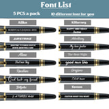 Load image into Gallery viewer, Personalized Roller Ball Pens - Crystal Tip Custom with Your Name or Message 5 set/a pack