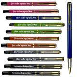 Load image into Gallery viewer, Personalized Ink Pens Engraved with Name or Message, Team Name, Phone Number 10 pcs/pack