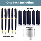 Load image into Gallery viewer, Ancolo Ballpoint Pens Personalized Gift Set with Pen Box 5 PCS/ Pack