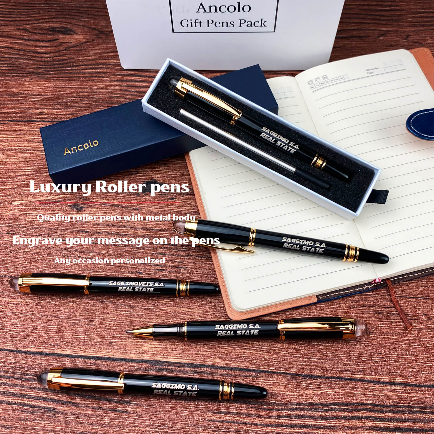 Personalized Pen Set - Engraved Pen Set: Handcrafted Quality