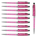 Load image into Gallery viewer, Personalized Crystal Pens with Stylus Tip - 10 PCS/ Pack